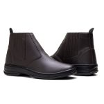 Botina Masculina Casual Ref. 1401 Café – Estilo Clássico e Conforto Garantido