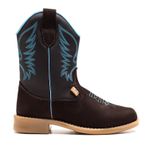 BOTINA TEXANA INFANTIL CANO LONGO CAFÉ AZUL 060