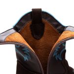 BOTINA TEXANA INFANTIL CANO LONGO CAFÉ AZUL 060