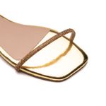 Sandália Brilho Amarração Dourada Evelyn R001