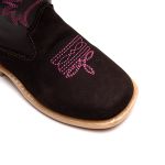 BOTINA TEXANA INFANTIL CANO LONGO CAFÉ ROSA 060
