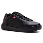 TENIS CASUAL MASCULINO PRETO S001 SINTÉTICO