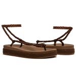 PAPETE DE CORDA AMARRAÇÃO FEMININA GABANA CARAMELO