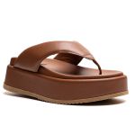 PAPETE TAMANCO FEMININO PLATAFORMA ASA DELTA CARAMELO 180
