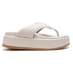 PAPETE TAMANCO FEMININO PLATAFORMA ASA DELTA OFF WHITE 180