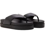 Chinelo De Dedo FlatForm Preta Maisa P002