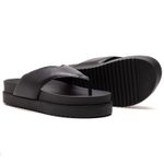 Chinelo De Dedo FlatForm Preta Maisa P002