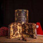 Panetone de Chocolate Recheado com Dulce de Leche e Chocolate 800g