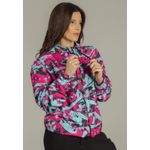 Jaqueta Corta Vento Feminina Classic Camuflado Neon Dulk