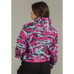 Jaqueta Corta Vento Feminina Classic Camuflado Neon Dulk