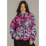 Jaqueta Corta Vento Feminina Classic Camuflado Neon Dulk