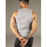 Camiseta Regata Cinza Canelada Dulk