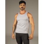 Camiseta Regata Cinza Canelada Dulk