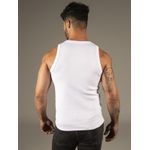 Camiseta Regata Branca Canelada Dulk 