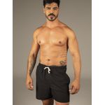 Short Linho Masculino Preto Dulk