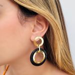 BRINCO GLAM PRETO