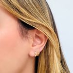 DUO ARGOLA FLOR DOURADO