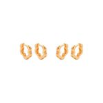 DUO ARGOLA FLOR DOURADO