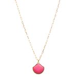 COLAR CONCHA ROSA