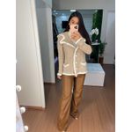 Calça caramelo couro fake 