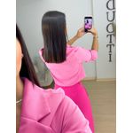 Blazer cropped alfaiataria rosa