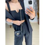 Cropped alfaiataria preto