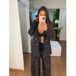 Blazer preto forrado 