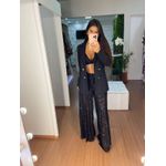 Blazer preto forrado 