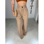 Calça alfaiataria bege