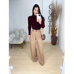 Calça alfaiataria bege