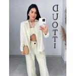 Calça alfaiataria gelo esverdeada 