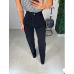 Wide leg elastano preta