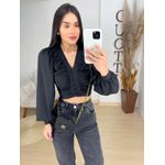 Cropped Estela preto
