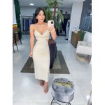 Vestido linho cru