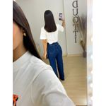 Wide leg elastano escura
