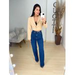 Wide leg elastano escura