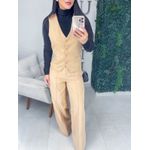 Calça alfaiataria Monalisa bege