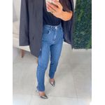 Calça jeans risca de giz