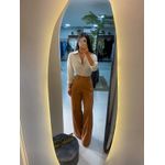 Calça alfaiataria Monalisa marrom