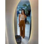 Calça alfaiataria Monalisa marrom