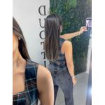 Blusa xadrez verde floresta