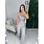 Conjunto alfaiataria Mica cinza