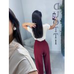 Camisa acetinada nude