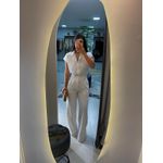 Camisa acetinada branca