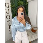 Camisa listrada azul