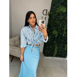 Camisa listrada azul