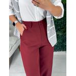 Calça alfaiataria Liza cereja