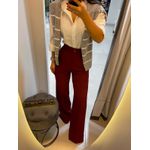 Calça alfaiataria Liza cereja
