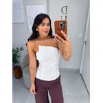 Blusa alfaiataria botões branca