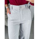 Calça alfaiataria cinza claro